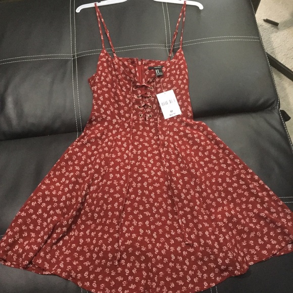 🍁🍂Burgundy Skater dress Perfect for Fall🍁🍂 - Picture 1 of 6